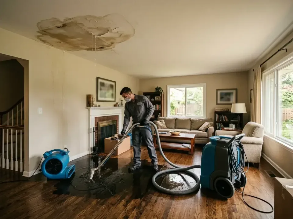 attic-pipe-burst-ceiling-drip-008 — frequently asked questions, Water Damage Restoration & Carpet Care in Holly Springs, MS